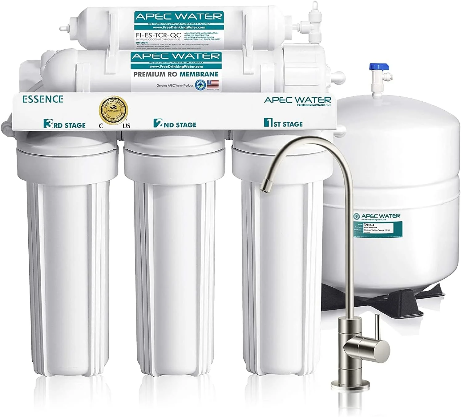 APEC Water Systems ROES-50 Essence Series 5-Stage Under-Sink RO