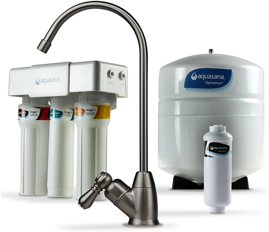 Aquasana OptimH2O Reverse Osmosis + Claryum Under Counter Water Filter System