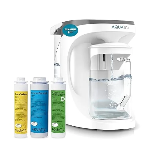 AquaTru Carafe Countertop Reverse Osmosis Water Filter (Glass)