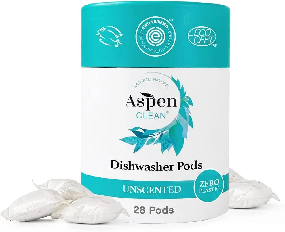 Dishwasher Pods Zero Plastic Unscented (28 pods, 420g)