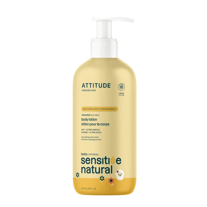 ATTITUDE Baby Lotion, Unscented (EWG Verified)