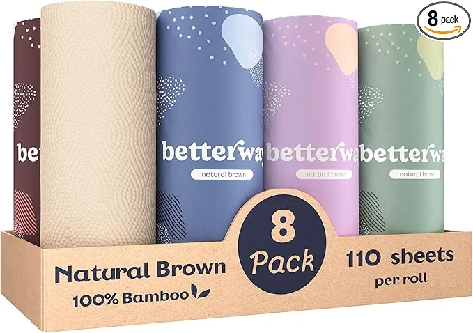 Betterway Bamboo Natural Brown Paper Towels