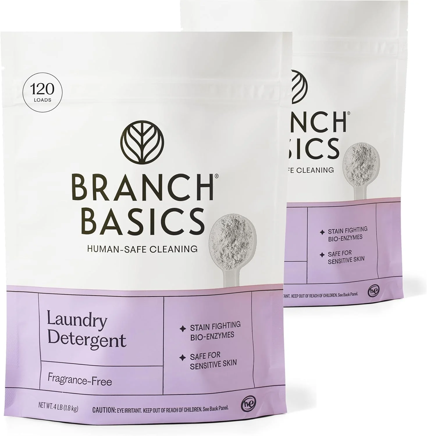 Branch Basics Laundry Detergent Powder 2-Pack (4 lbs each, 180 loads)