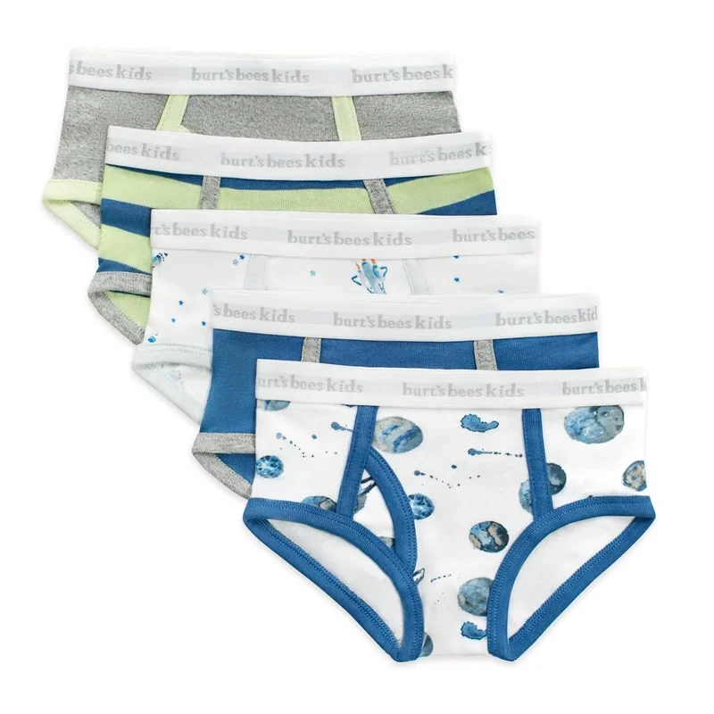 Toddler Boys' Organic Cotton Tag-Free Briefs 5-Pack