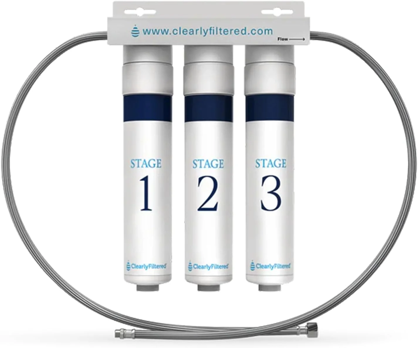 Clearly Filtered 3-Stage Under-the-Sink Water Filtration System
