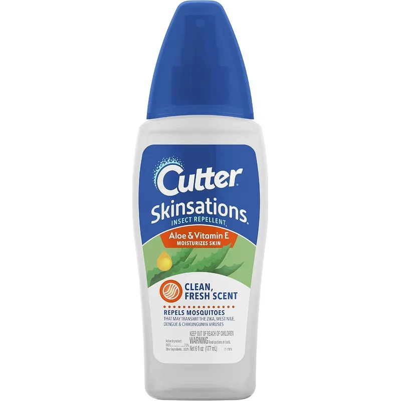 Cutter Skinsations Insect Repellent, 7% DEET (6oz Pump Spray)