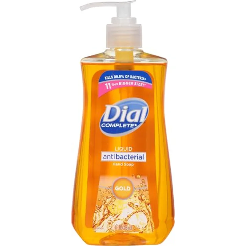 Dial Antibacterial Liquid Hand Soap, Gold, 11 Fl Oz