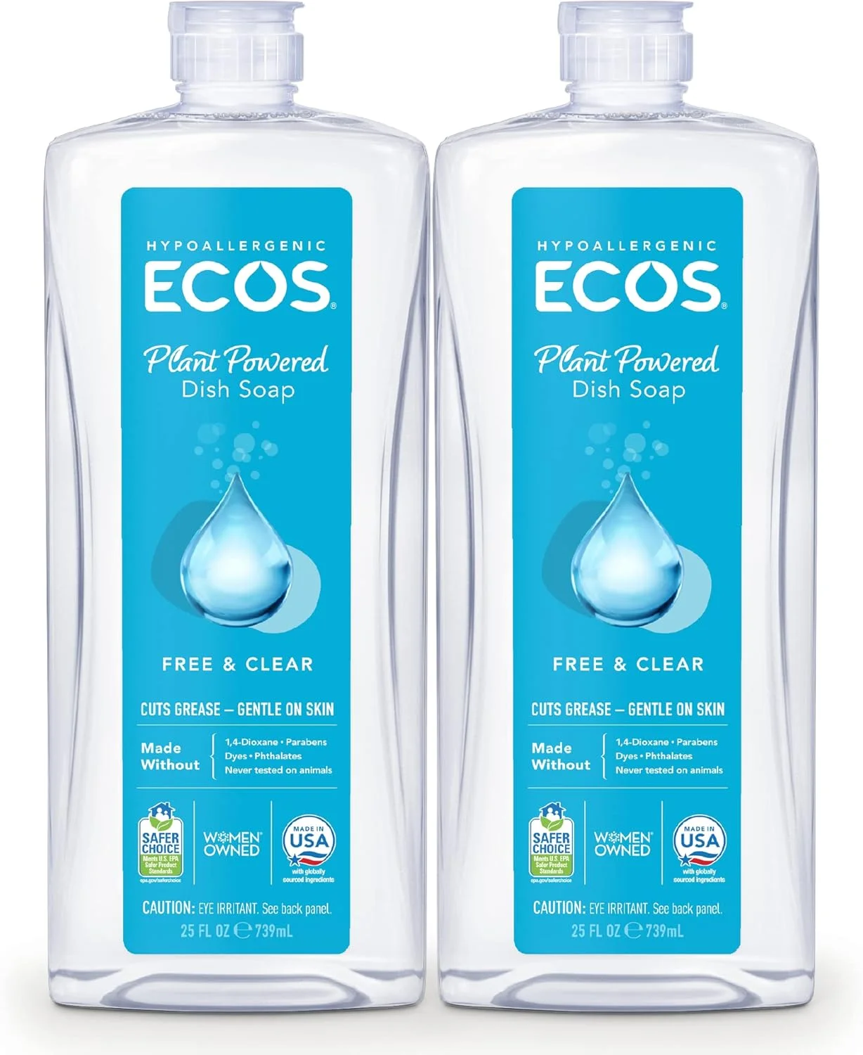 Hypoallergenic Dish Soap Free & Clear 25oz