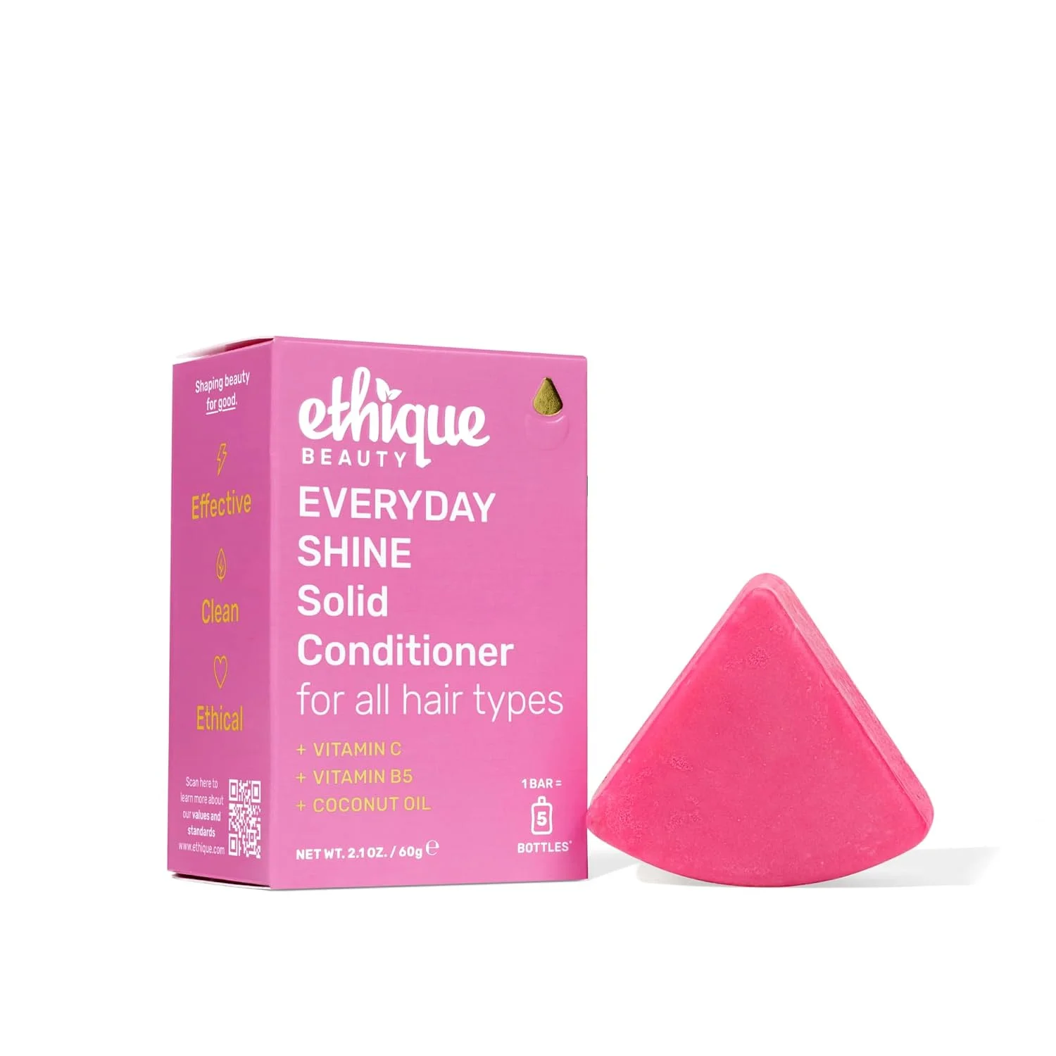 Ethique Everyday (Shine) Conditioner Bar with Vitamin C, 2.12 oz (formerly The Guardian)