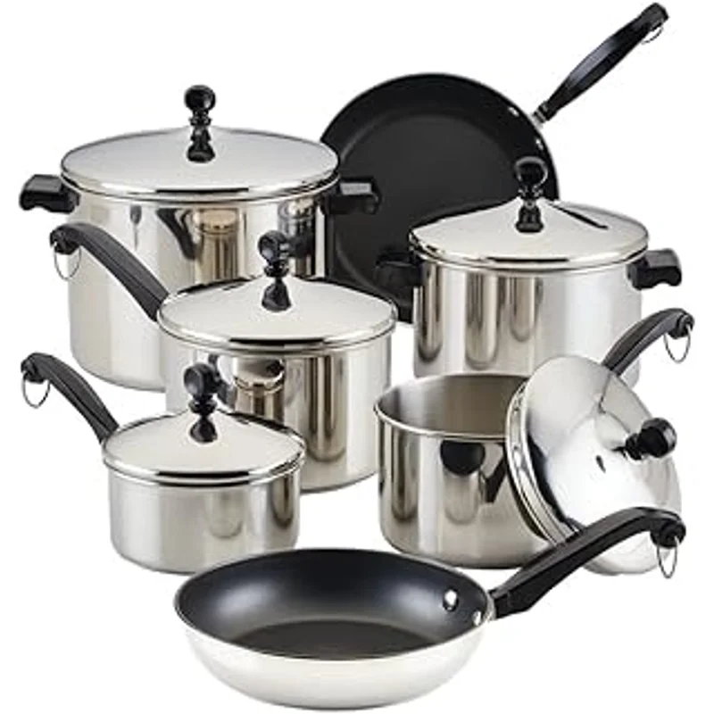 Classic Stainless Steel 15-Piece Set