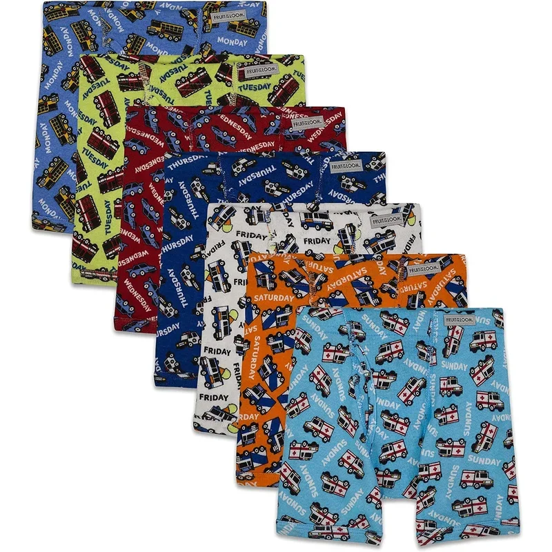 Fruit of the Loom Toddler Assorted Print Boxer Briefs