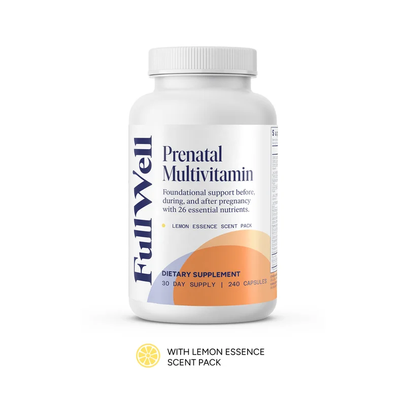 FullWell Women's Prenatal Multivitamin with Lemon Essence