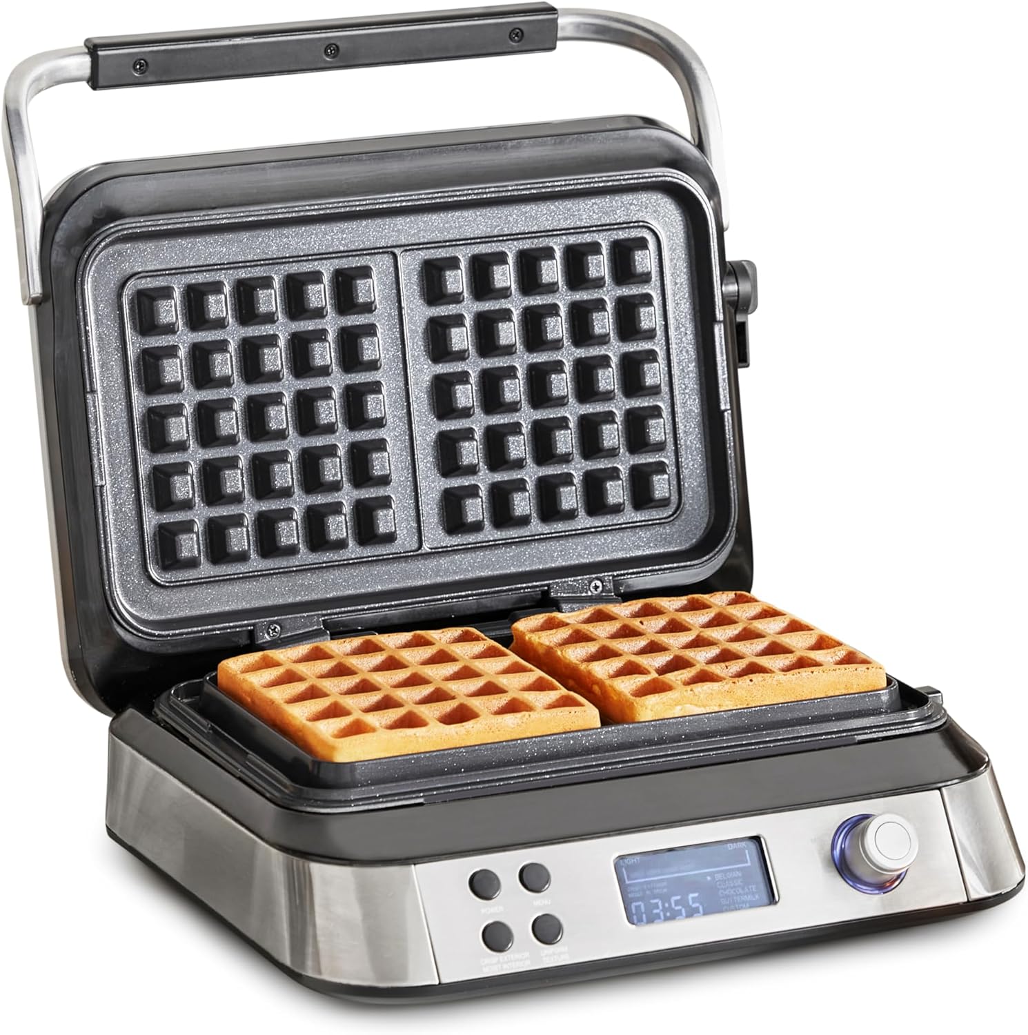 GreenPan Stainless Steel 2-Square Waffle Maker