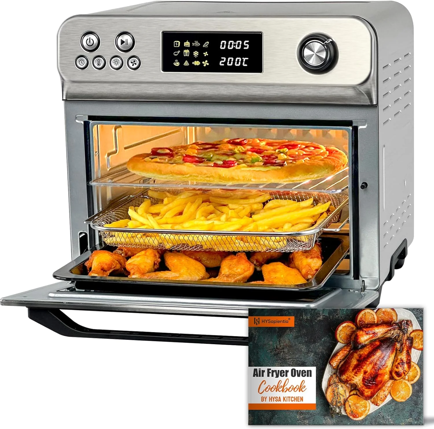 HYSapientia 26QT Air Fryer Toaster Oven Combo