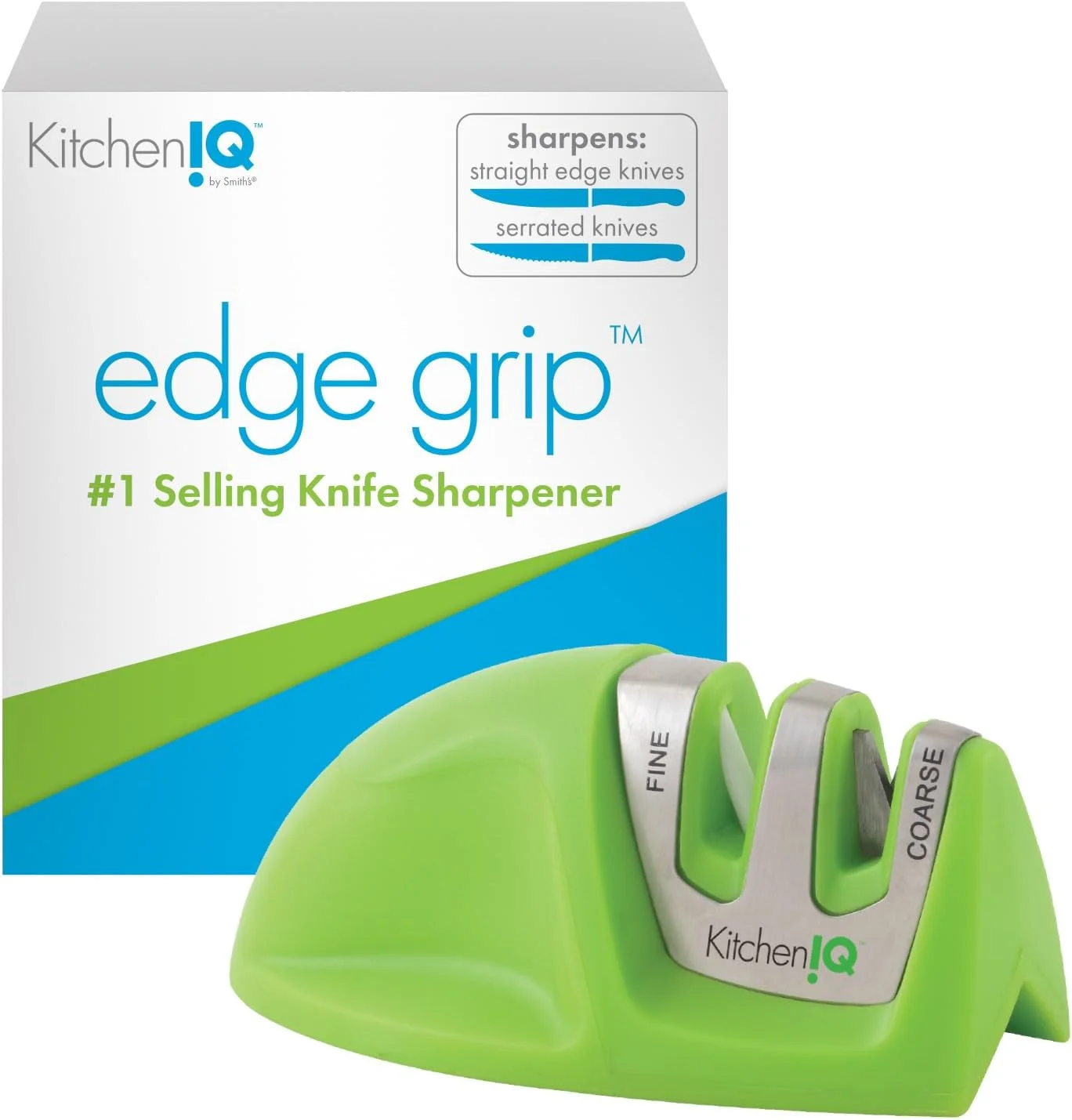 KitchenIQ Edge Grip 2-Stage Knife Sharpener (50881)