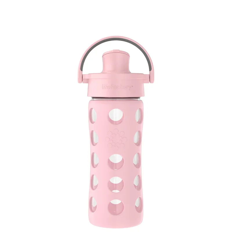 Lifefactory 12oz Glass Water Bottle with Active Flip Cap