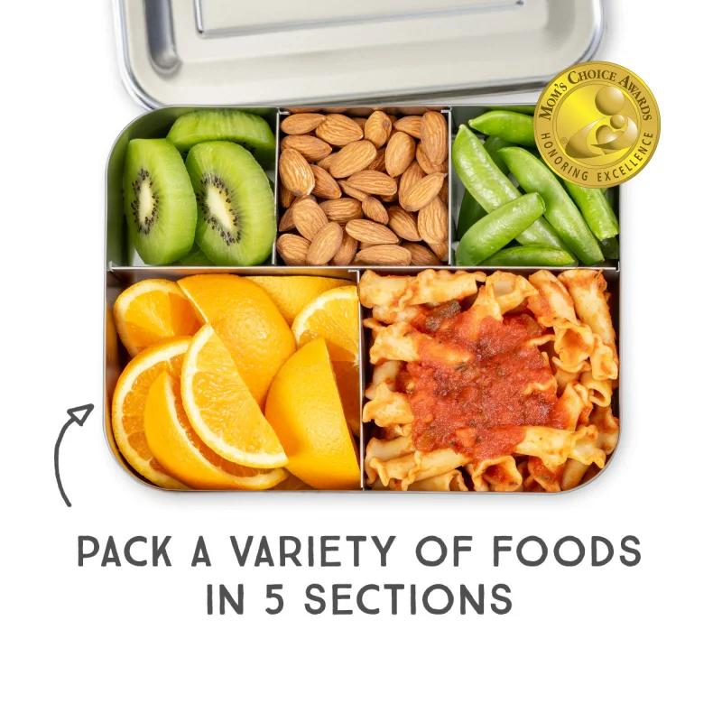 LunchBots Cinco Stainless Steel Lunch Container