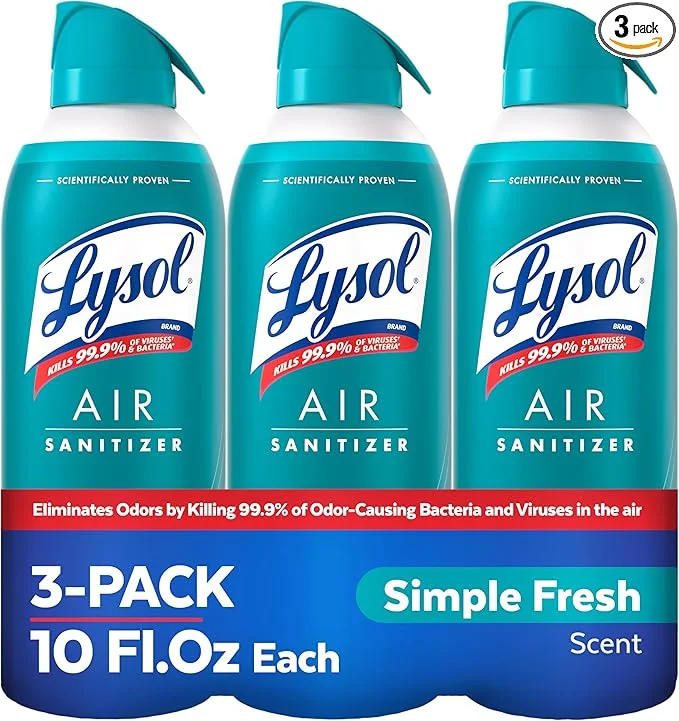 Lysol Air Sanitizer Spray, Simple Fresh Scent (10 oz)