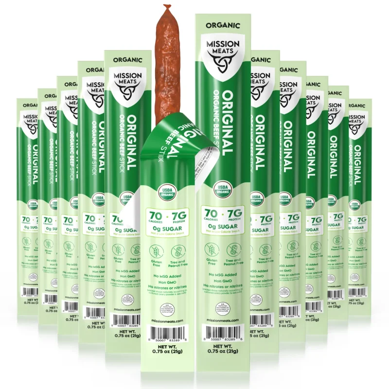 Organic Grass Fed Beef Sticks