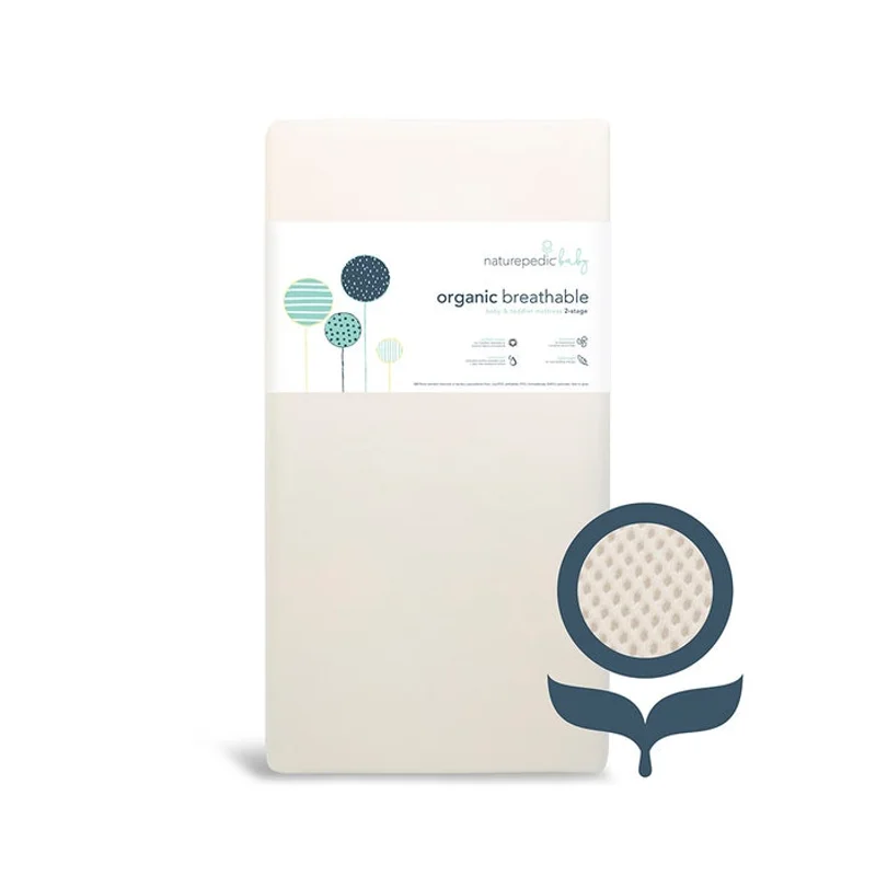 Naturepedic Organic Breathable 2-Stage Baby Crib Mattress