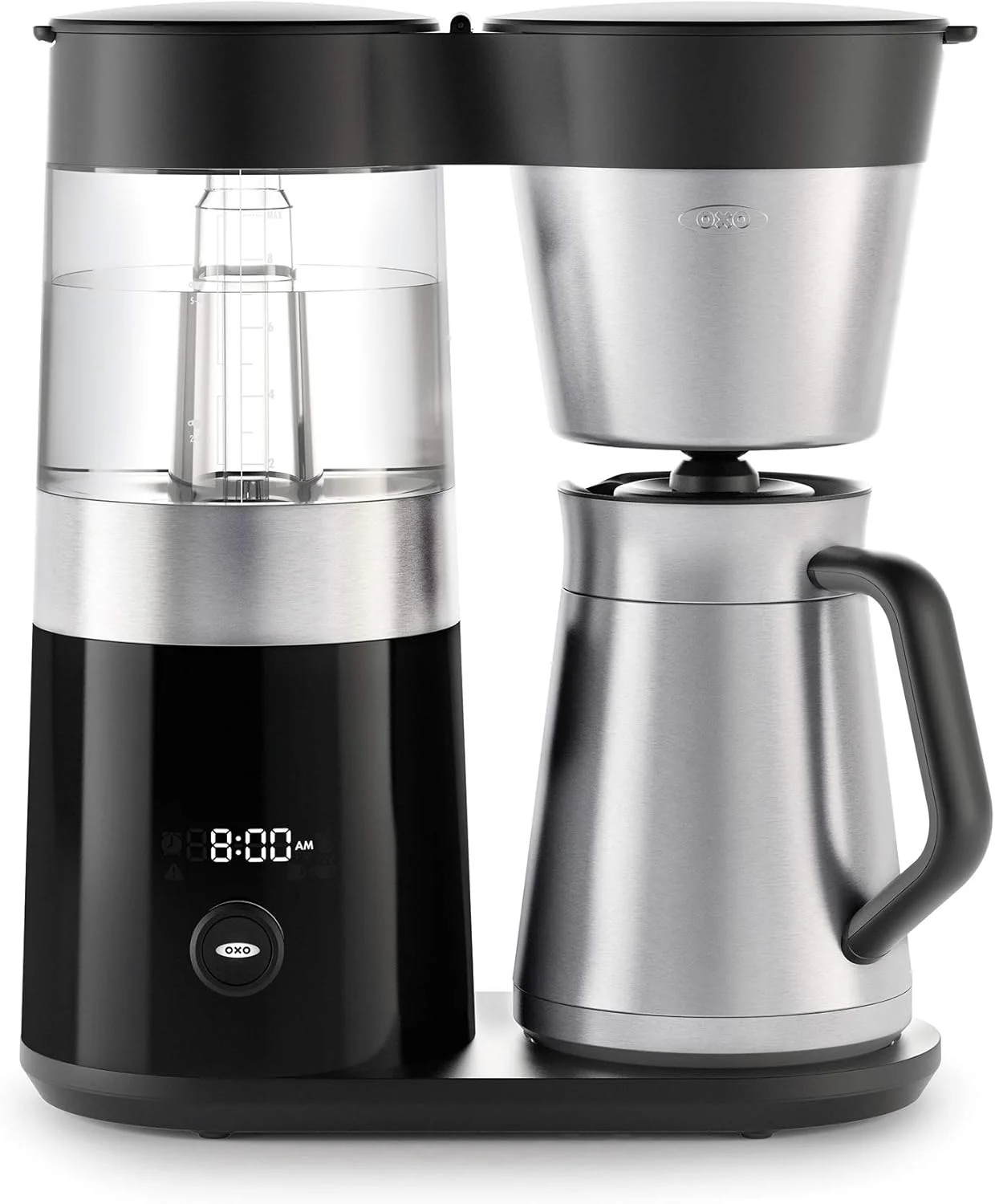 OXO Brew 9-Cup Coffee Maker, BetterBrew Precision, SCA Certified, Stainless Steel Thermal Carafe, Rainmaker Showerhead, Programmable