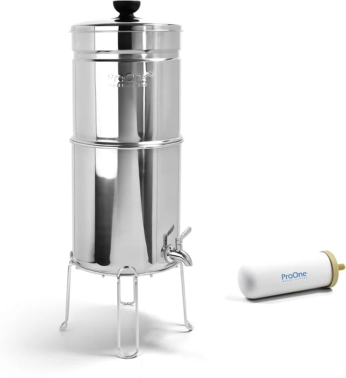 ProOne Big+ Gravity-Fed Stainless Steel Water Filter (3.25-gallon)