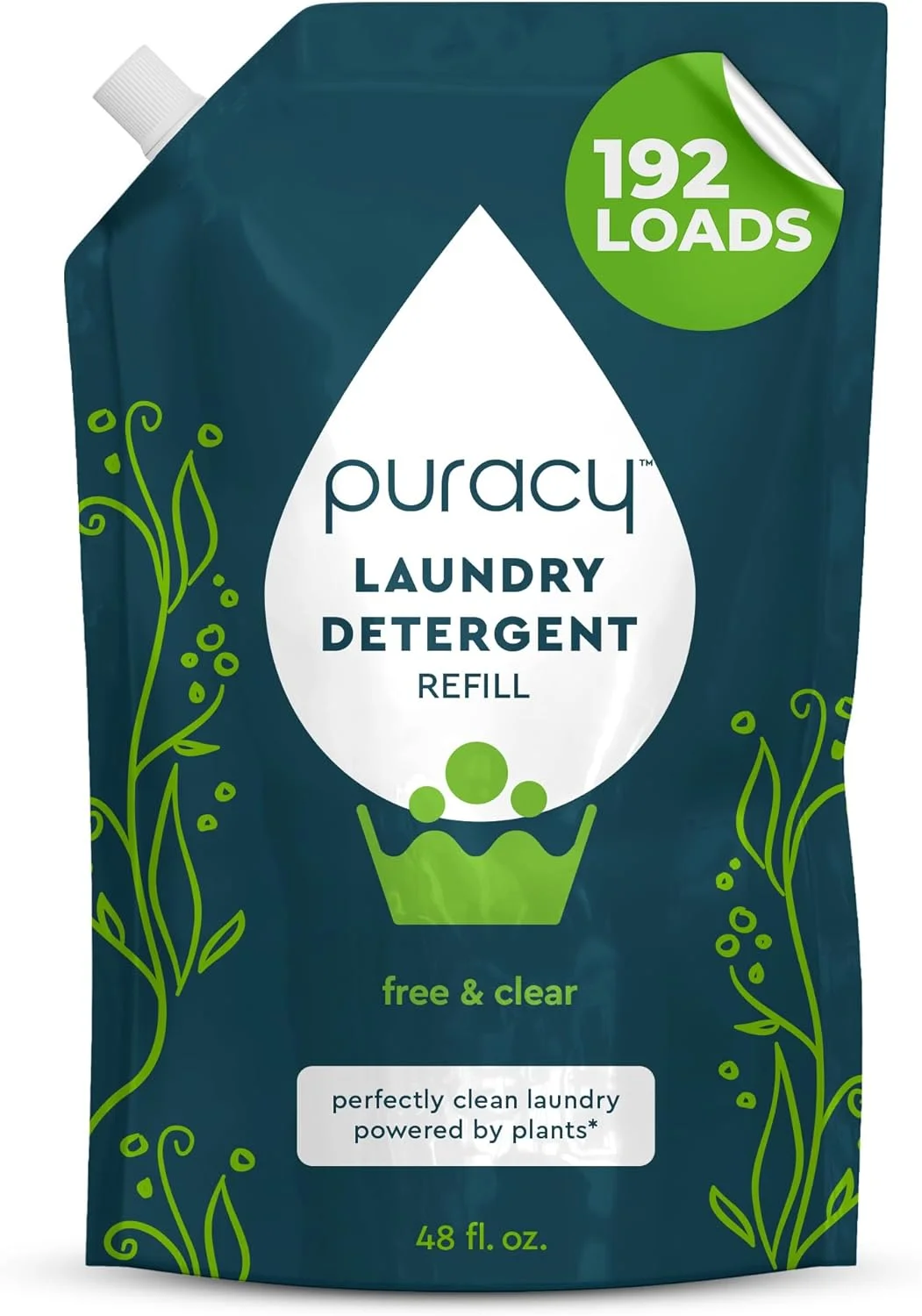 Puracy Natural Laundry Detergent Free & Clear (192 loads)
