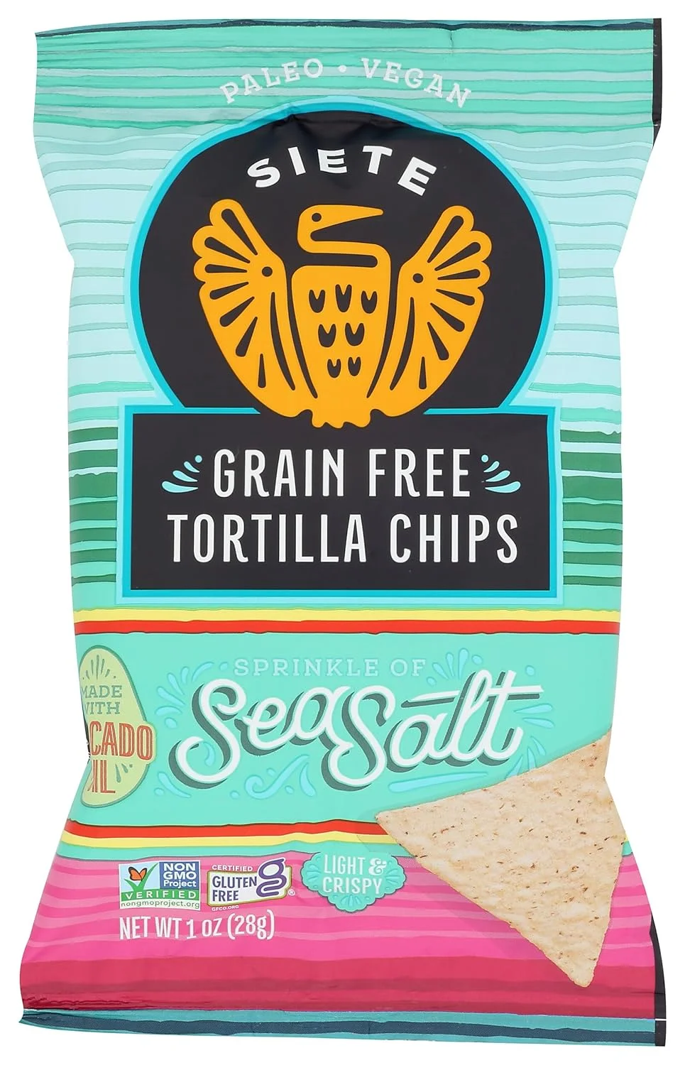Siete Grain Free Tortilla Chips, Sea Salt