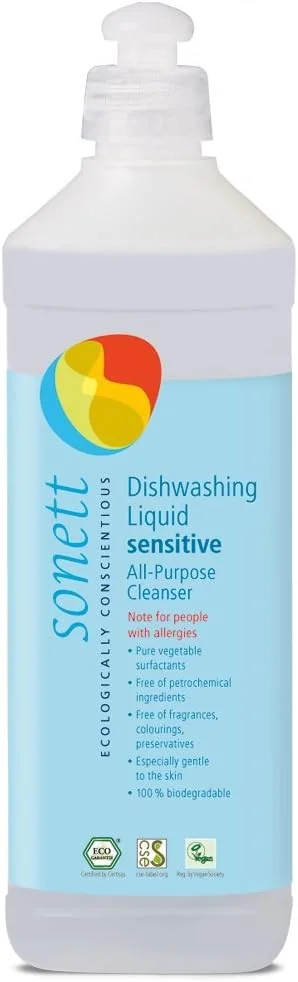 Organic Dishwashing Liquid Sensitive/Unscented